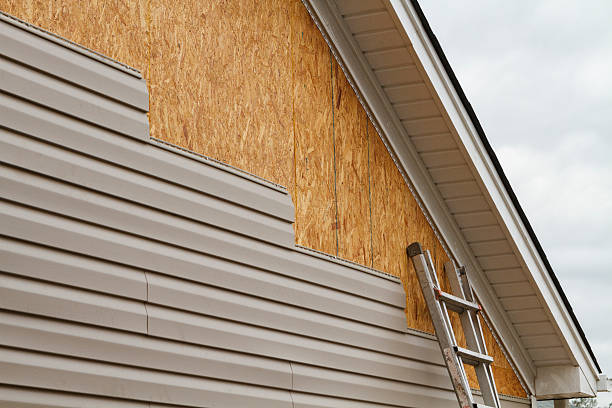 Professional Siding Replacement technician working in Chesapeake, WV
